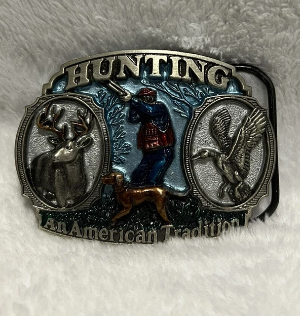 Belt Buckle Hunting An American Tradition Great American Buckle Company 1986 USA