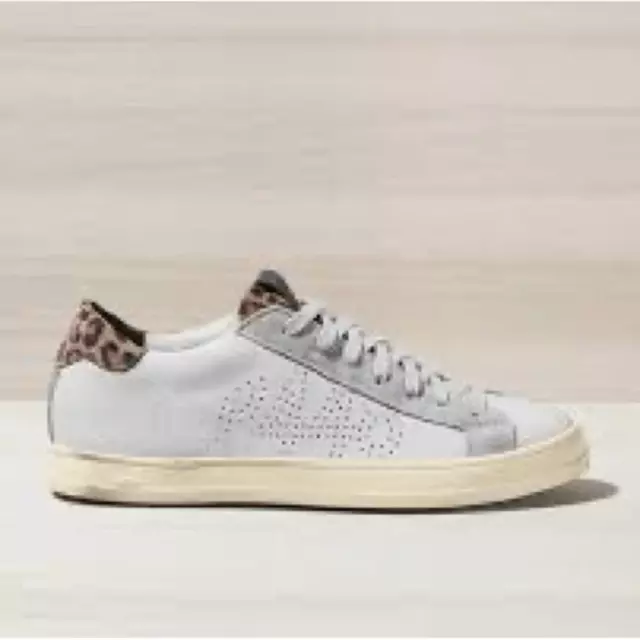 P448 John Animal/White sneakers