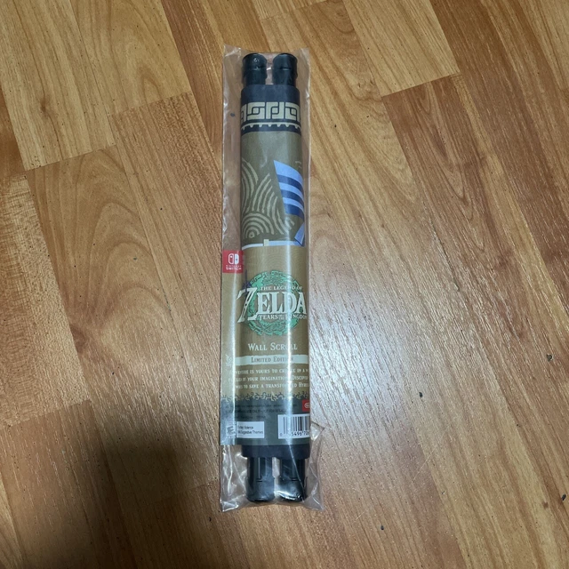 THE LEGEND OF Zelda Tears of the Kingdom Gold Wall Scroll SHIPS NOW LE
