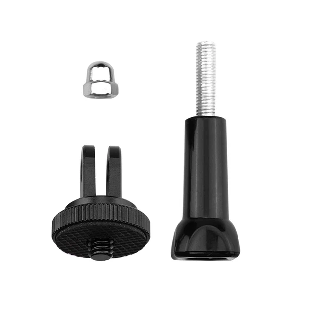 Action Camera Mount 1/4 Tripod Screw Adapter for Insta360 ONE X2/X (Black)
