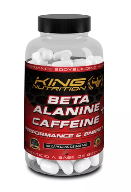 BETA ALANINA + CAFEINA 90 Caps KING NUTRITION energia + resistencia