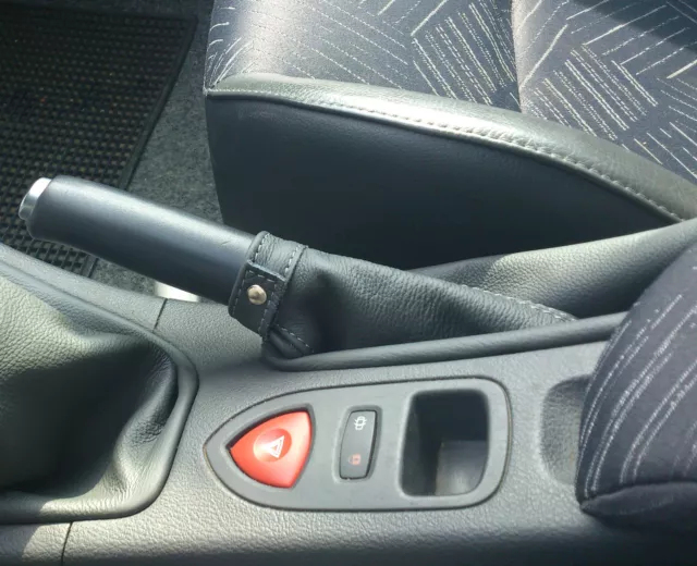 Renault Laguna II Grandtour Soufflet Frein A Main Spécifique Vraie Cuir Charbon