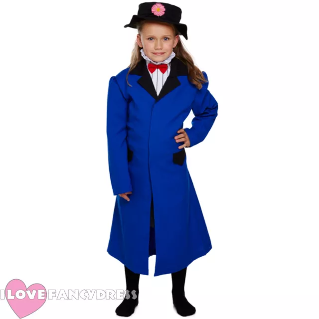 Girls Magical Nanny Fancy Dress Costume School Book Week Character Victorian