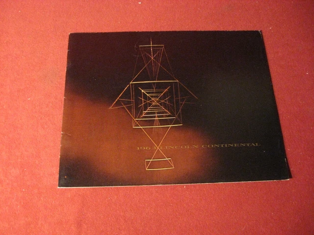 1963 Lincoln Sales Brochure Catalog Booklet Old Original