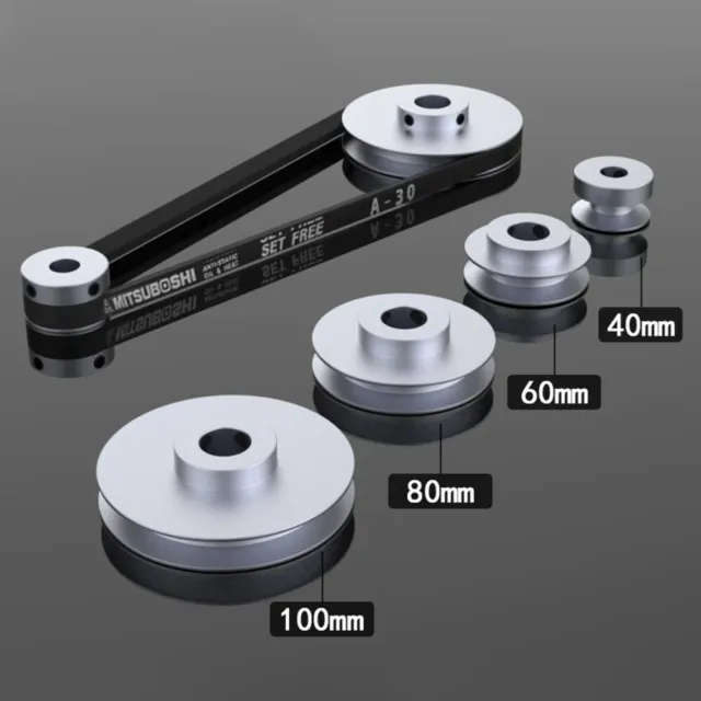 Aluminum Keilriemenscheibe Antriebs Riemenscheibe Rillig Breite 7mm Ø20mm-100mm