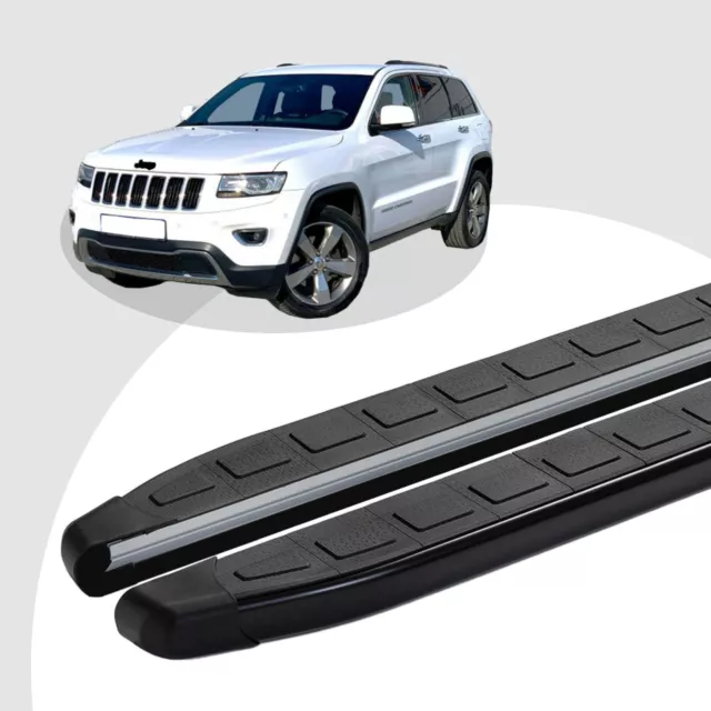 Trittbretter passend für Jeep Grand Cherokee ab 06/2010 DOLU Schwarz ABE