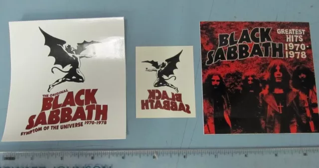 Black Sabbath 2006 Promotional 2 Sticker Temp Tattoo Set New Old Stock Flawless