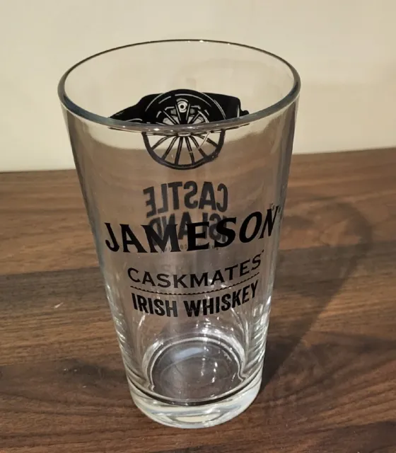 Jameson Caskmates Irish Whiskey Castle Island Pint Beer Glass Cannon Boston