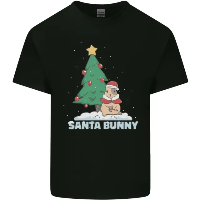 Funny Christmas Santa Bunny Kids T-Shirt Childrens