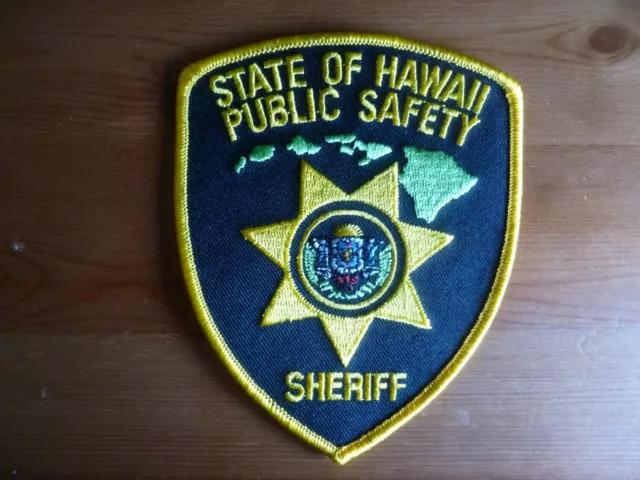 SATE OF HAWAII SHERIFF Color Patch PUBLIC SAFETY Department Obsolete Original