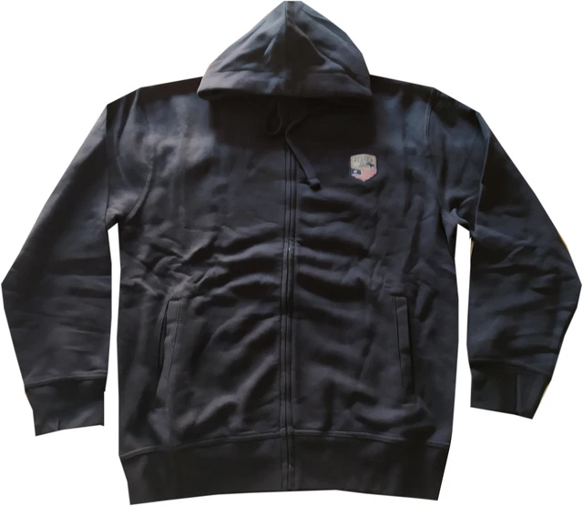 Felpa Uomo Con Cerniera Coveri - Cotone Garzato Leggero, Taglie Forti Da 3XL A 6XL, Made In Italy