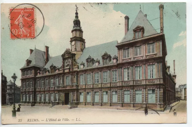 REIMS - Marne - CPA 51 - Hotel de ville -
