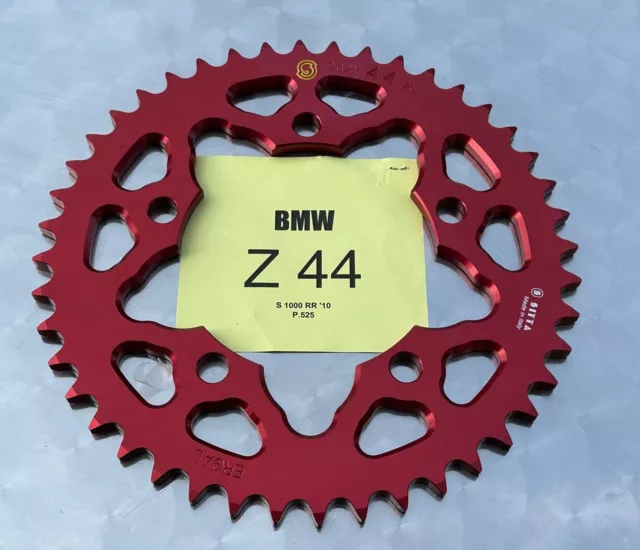 Sitta Alu Kettenrad 44 Z für BMW S 1000 RR, S1000RR, S1000R, 202Y-44, rot, #525 3