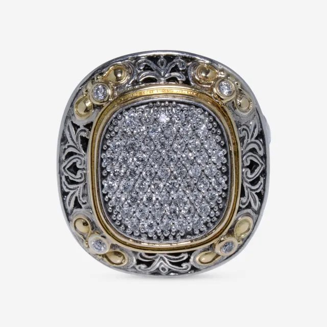 Konstantino 18K Yellow Gold and Sterling Silver, Diamonds 0.70ct. tw. Ring DMK18