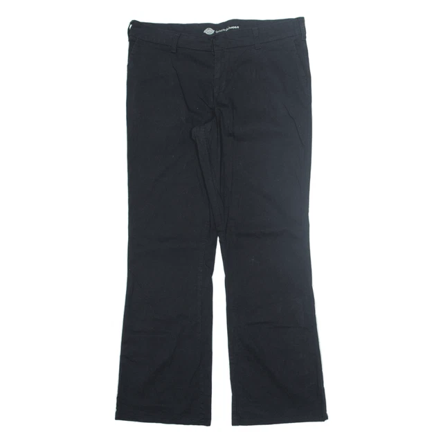 DICKIES pantaloni neri slim bootcut donna W38 L34