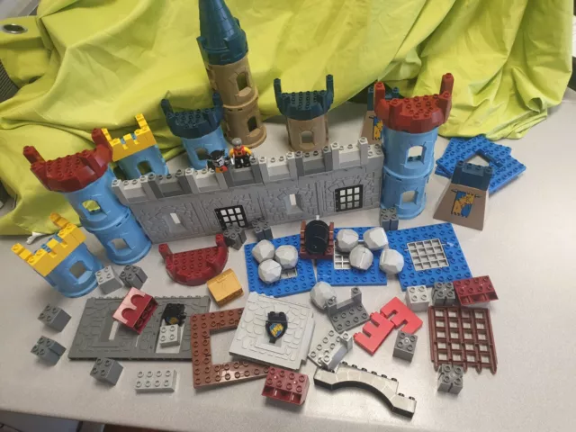 (D1) Lego Duplo Ritterburg Ritter Schloss Türme Turm Konvolut Mauer