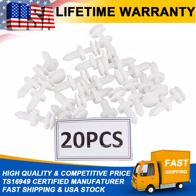 20Pcs Clips Door Panel Retainer Push Type Pin Nut Holder For GMC Chevy C/K 1500