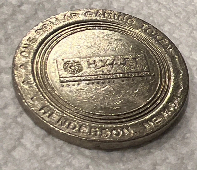 vintage Hyatt Gaming Token $1 Dollar coin Henderson, Neveda