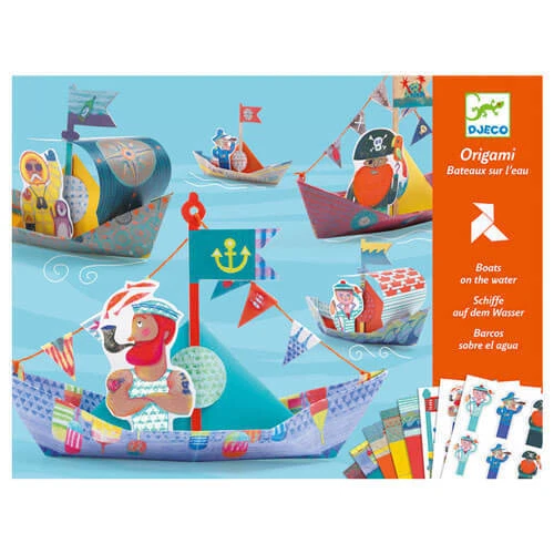 SCHWIMMENDE BOOTE Djeco Origami Kit BRANDNEU