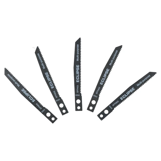 5pc EPTN02 HSS Eclipse Jigsaw Blade 2.5-6mm Cutting Pitch 1.8mm Medium-Thick 2