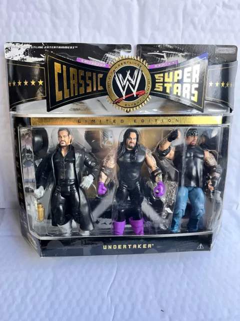 Wwe Wwf The 3 Faces Of Undertaker Classic Series Jakks Wrestling Figures Pack