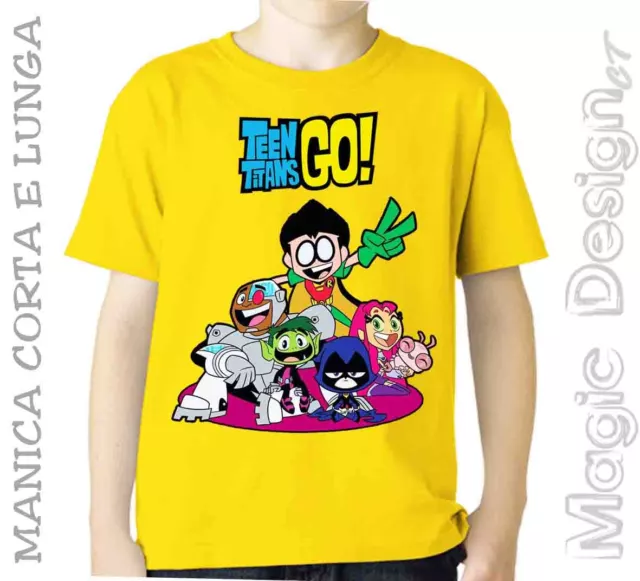 Teen Titans Go! Tshirt Bambino T Shirt Tutte Le Taglie Colori Cartoon Titans Go