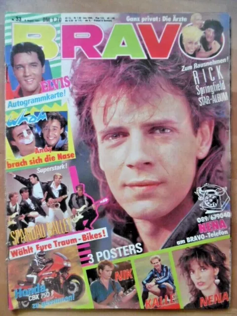 BRAVO 33 - 1984 B Rick Nena Kershaw Wham Duran Spandau ÄRZTE Limahl Billy Idol
