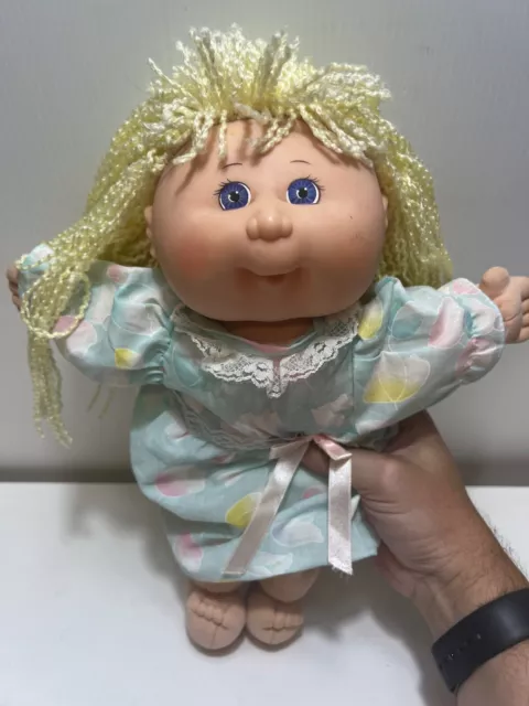 Vintage 1995 Cabbage Patch Doll - Blonde Hair, Blue Eyes Girl