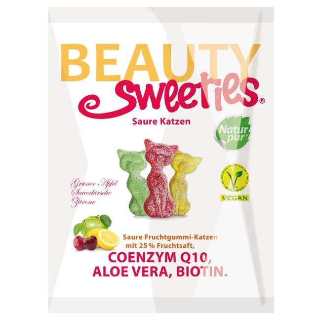 BeautySweeties gatti acidi senza glutine senza lattosio e senza gelatina 125 g