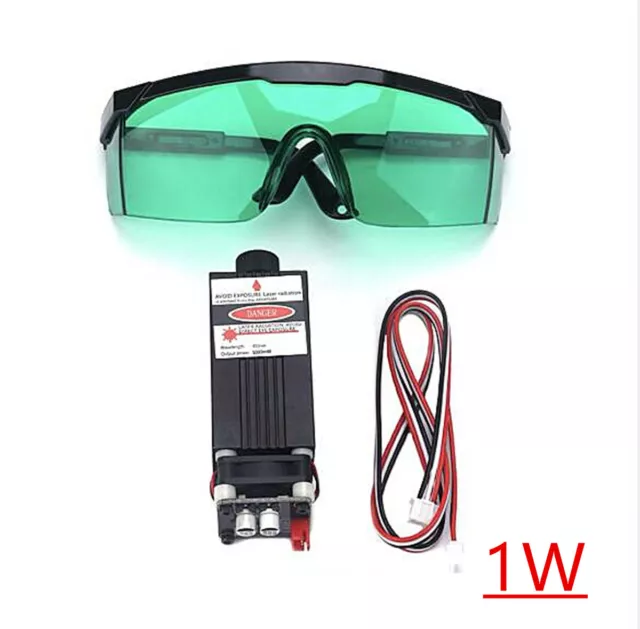 450nm 1W 2.5W 3W 5.5W 7W 10W 20W Laser Module Kit Focusable Engraving Laser Head