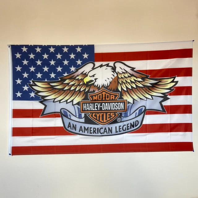 small harley davidson flags