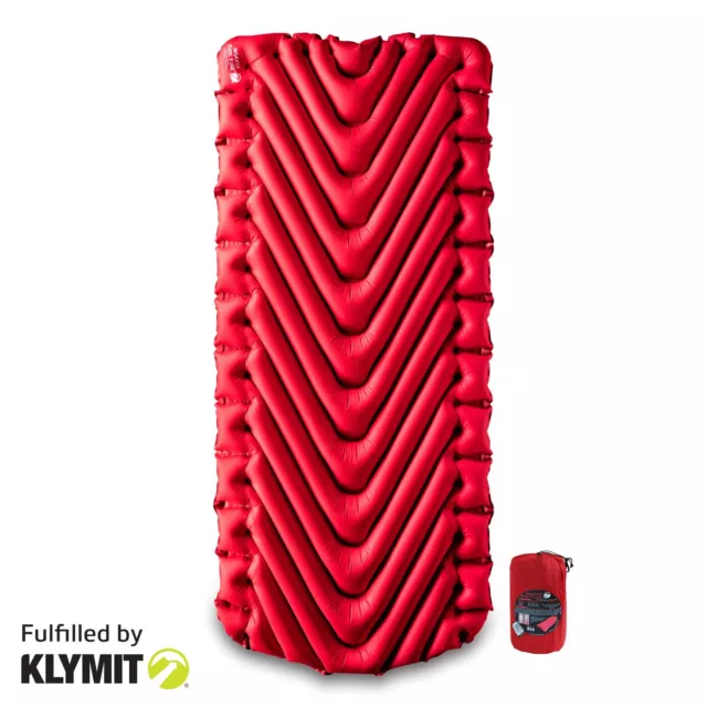 Klymit Insulated Static V Luxe Extra Large Sleeping Pad Camping - Brand New