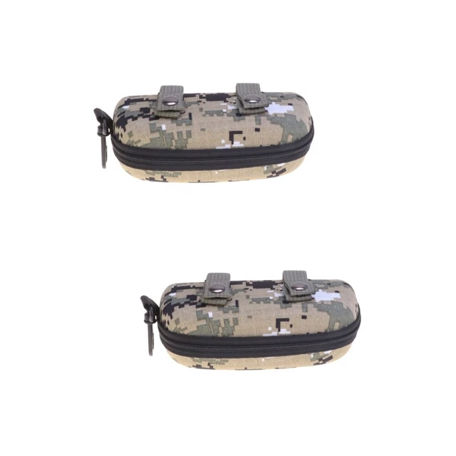 Set 2 Eva Zipper Glasses Case Child Spectacles Camouflage Sunglasses