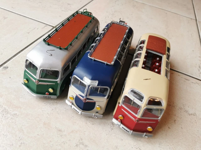 VÉHICULE CAR BUS Autocar Autobus ISOBLOC 648DP de 1955 échelle 1/43 EUR