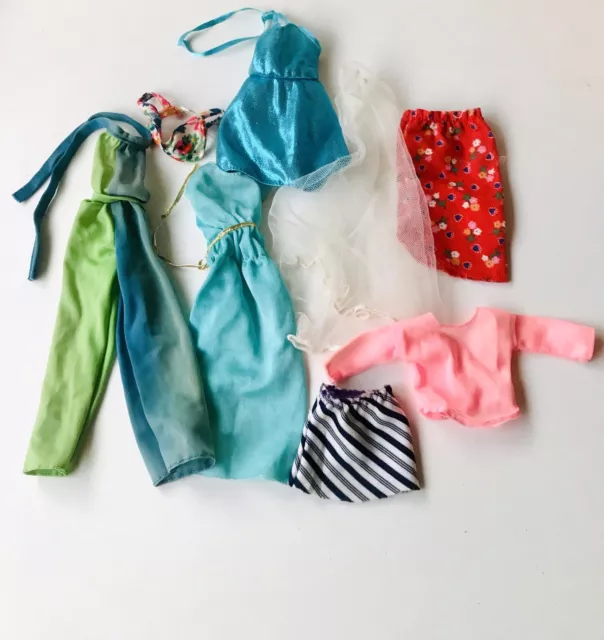 Vintage Barbie Doll Clothing Lot Bulk Bundle