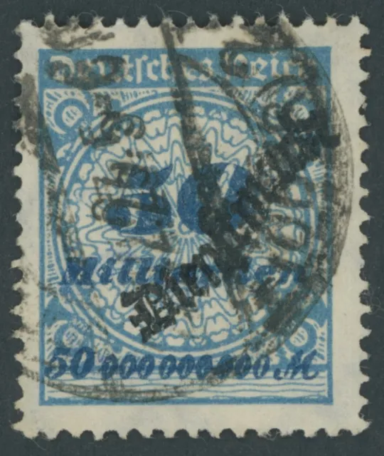 DIENSTMARKEN 1923, 50 Mrd. M. lebhaftkobaltblau/schwärzlichkobaltblau, Pracht,