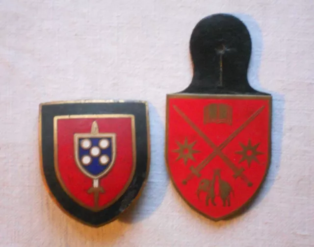 Lot insignes armée portugaise commando et cavalerie 1950 - 1980