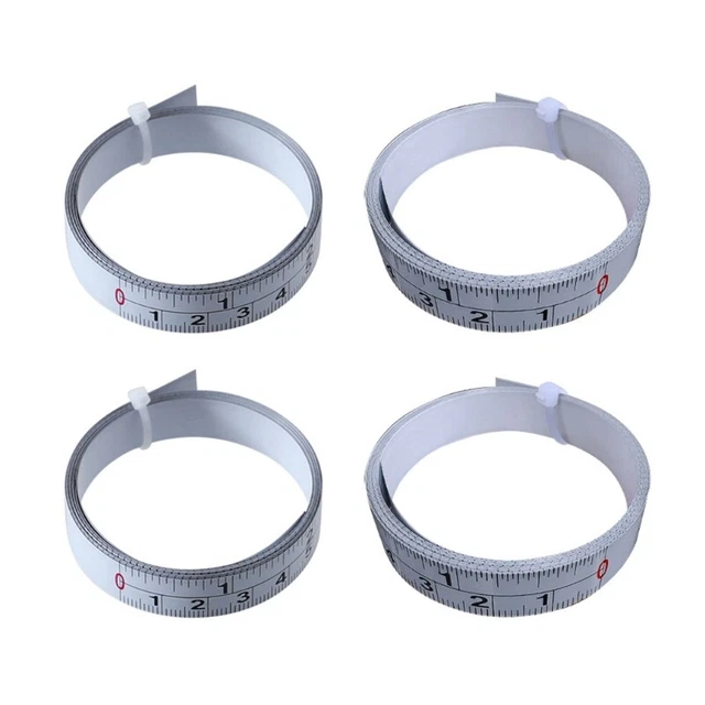 Inch & Metric Double Scale Workbench Ruler Adhesive Tape Measure Ruler Portable