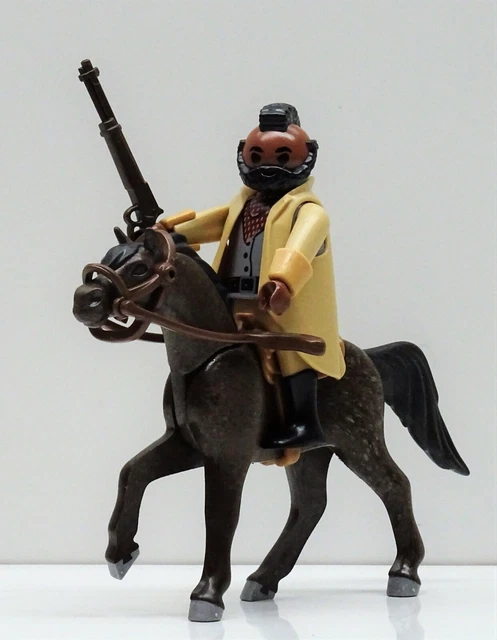 PLAYMOBIL PERSONNAGE HOMME Cowboy Western Ecole ACW 17 pour CUSTOM RARE