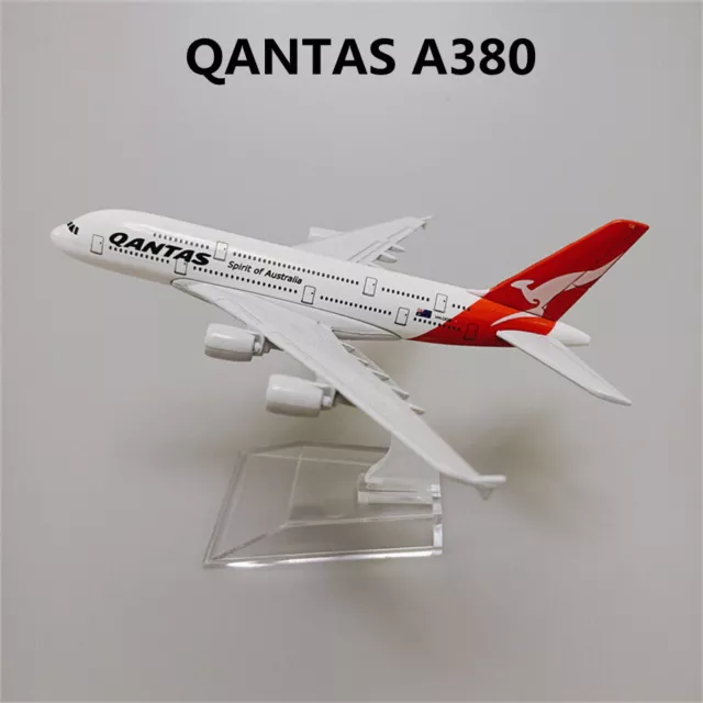 Avion de ligne miniature Maquette Airbus A380 Conception Réaliste 1/400