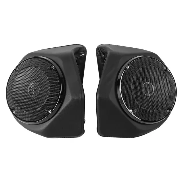 Black King Trunk 6.5'' Rear Speakers Pods Fit For Harley Touring Tour Pak 14-up