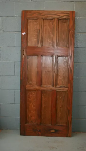 Antique 31 1/4" x 75" Oak Veneer Internal  Wooden Door ref 255A