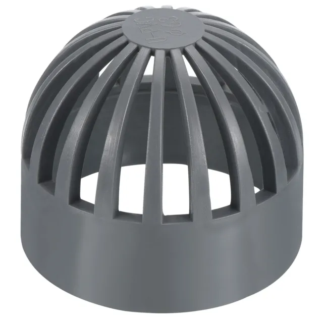 2" Atrium Grate Cover Round Outdoor UPVC Sewer Drain Pipe Fitting Gray