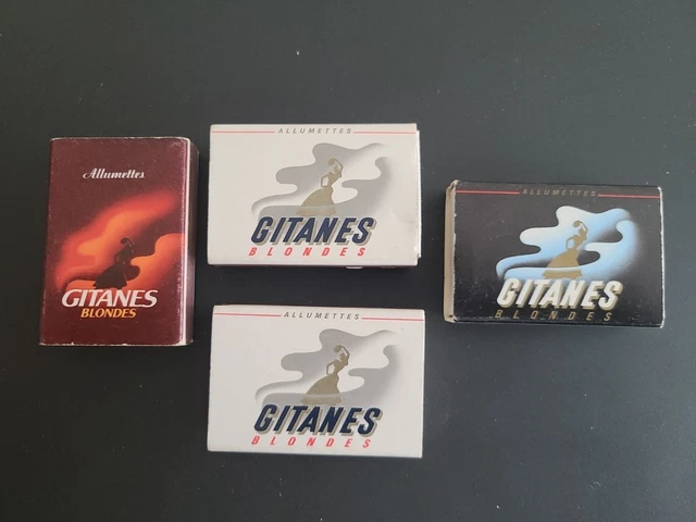 LOT 4X BOITES allumettes gitanes blondes Collection Vintage EUR 5,00