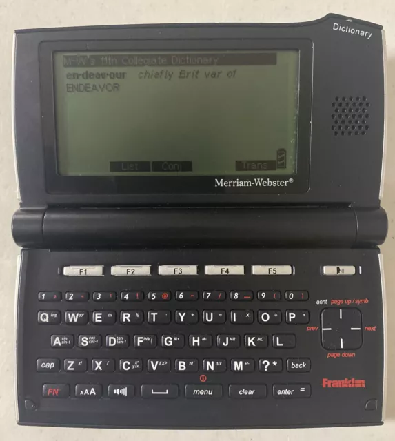 RARE! Franklin Merriam-Webster's Speaking Collegiate Dictionary SCD-2110