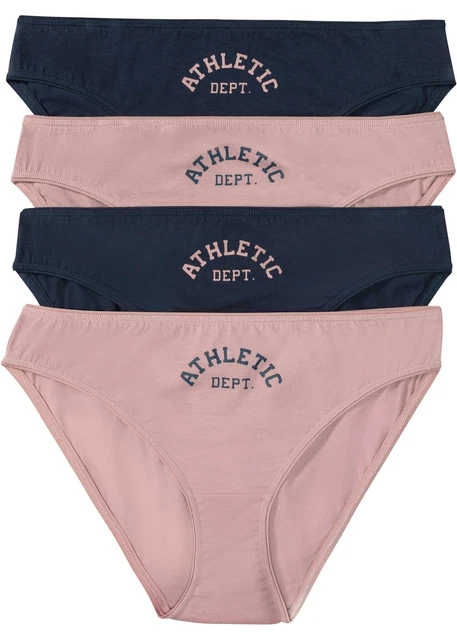 Confezione da 4 slip taglia 40/42 blu mezzanotte palissandro donna biancheria intima collant nuovi*