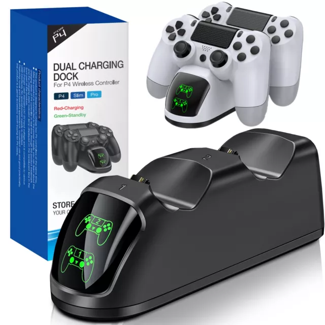 For PS4 PlayStation 4 Controller Dual Fast Charger Dock Station Charging Stand