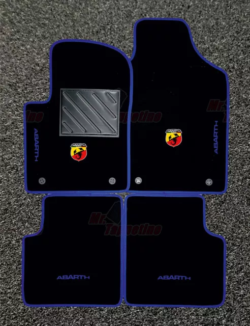 Tappetini Tappeti Compatibili FIAT 500 595 695 ABARTH Personalizzabili 2