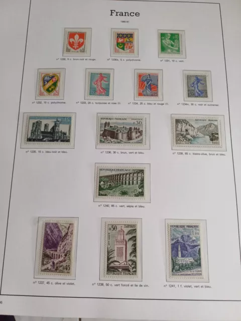 Collection De France 1960 A 1969 Dans Un Album Yvert  Neufs** + Preo Taxes Poste