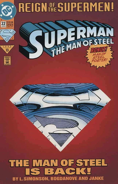 Superman: The Man of Steel #22SC VF; DC | Reign of the Supermen - we combine shi
